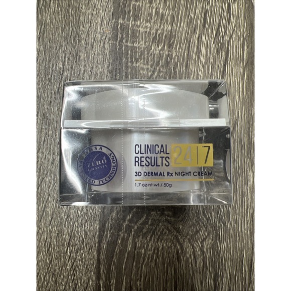 Clinical Results Other - Clinical Results 24/7 3D Dermal Rx Night Cream 1.7 oz 50g New Sealed